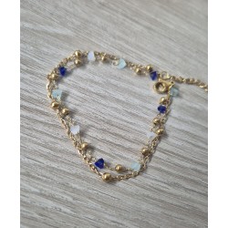 Pulsera piedras azules