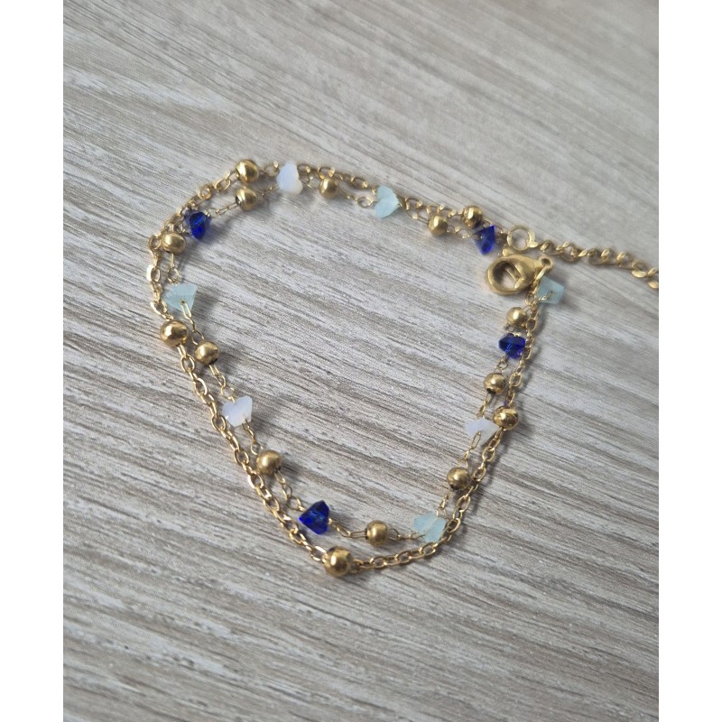 Pulsera piedras azules
