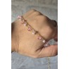 Pulsera piedras rosa