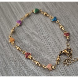 Pulsera corazón colores