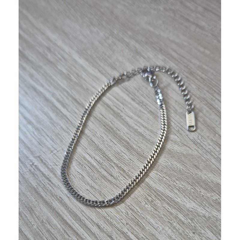 Pulsera eslabón plano