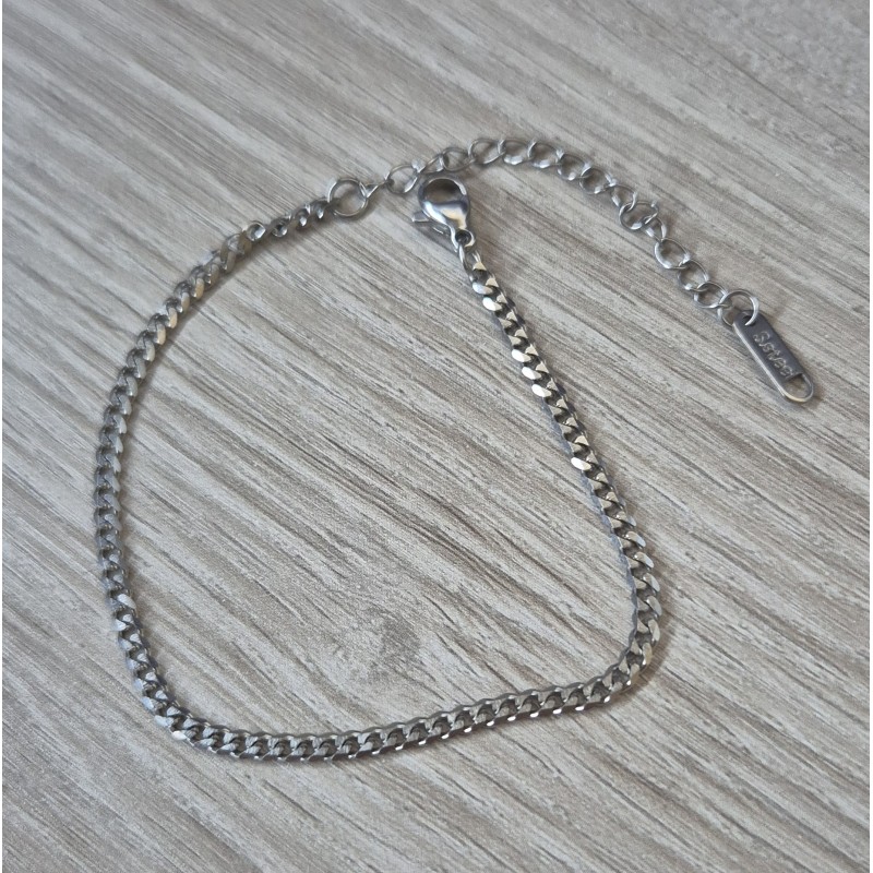 Pulsera eslabón plano