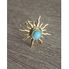 Anillo sol acero turquesa
