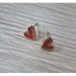 Pendientes Prada rojo