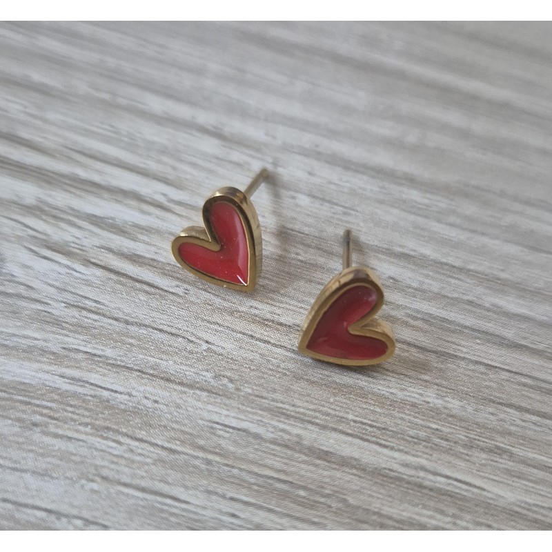 Pendientes Prada rojo