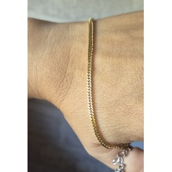 Pulsera eslabón plano