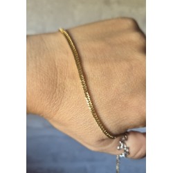 Pulsera eslabón plano